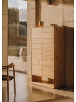 AIRONE armoire 100x163 h placage chêne