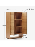 AIRONE cabinet 100x163 h oak veneer