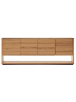 AIRONE buffet 200x74 h placage chêne