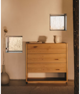AIRONE chest of drawers 100x97 h oak veneer