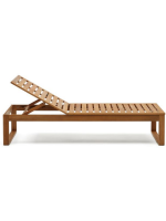 FRANCESCA deckchair 6 position in solid wood