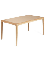 CAMARO 160 o 200 cm tapa en policarbonato beige y estructura en madera de acacia mesa para interior o exterior