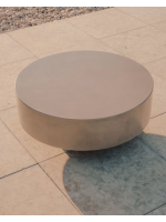 FITTER tavolino diam 80 cm in cemento resistente per giardini e terrazzi