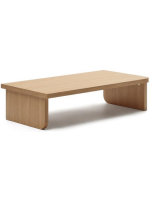 ALBERT Table basse 140x75 en placage chêne finition naturelle