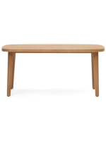 AVERY tavolo 170x90 o 225x100 cm fixed table in solid eucalyptus wood for indoor or outdoor use