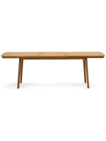 AMBASSAD extensible 180x90 alcanza 240 cm en madera maciza para interior o exterior