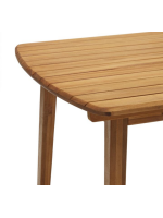 AMBASSAD extendable 180x90 reaches 240 cm in solid wood for indoors or outdoors