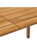 AMBASSAD extensible 180x90 alcanza 240 cm en madera maciza para interior o exterior