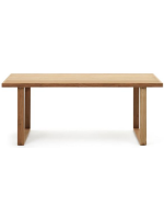 ACAR fixed table 180x90 or 220x100 cm all in solid teak wood for indoor or outdoor use