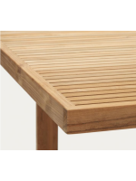 ACAR mesa fija 180x90 o 220x100 cm todo en madera maciza de teca para uso interior o exterior