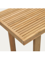 ACAR table haute 140x70 cm tout en teck massif pour usage intérieur ou extérieur