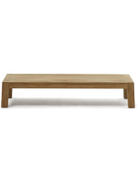 ILARY 150x70 Table basse en bois de teck pour terrasse de jardin extérieur maison ou contrat