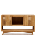 AWAYANA mobile sideboard 140X80h in solid teak wood