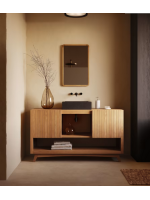 AWAYANA mobile sideboard 140X80h in solid teak wood