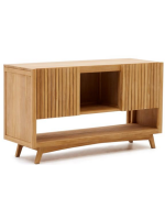 AWAYANA mobile sideboard 140X80h in solid teak wood