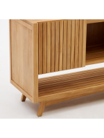 AWAYANA mobile sideboard 140X80h in solid teak wood