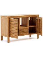 MEDINA mobile sideboard 120x80h in solid teak wood