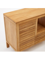 MEDINA mobile sideboard 120x80h in solid teak wood