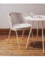 ACEM scelta colore sedia in corda e in metallo verniciato per interno ed esterno giardino terrazzi