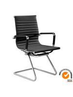 SCHEGGIA fauteuil de bureau en éco-cuir blanc ou noir