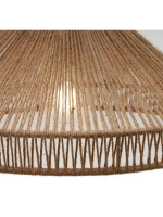 VANG Lampshade for suspension lamp in jute natural fiber and black metal