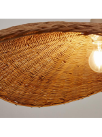 ALEGA plafonnier pour lampe à suspension Ø 80 cm en fibre naturelle de rattan