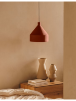 ASCIA lampada a sospensione Ø 30 cm in metallo terracotta