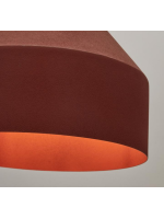 ASCIA lampada a sospensione Ø 30 cm in metallo terracotta