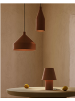 ASCIA lampada a sospensione Ø 30 cm in metallo terracotta