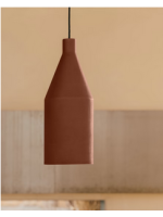 GRECA lampada a sospensione Ø 15 cm in metallo terracotta