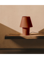 COLOR home design terracotta metal table lamp