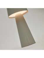 ABAIR lampada da tavolo grande h 40 cm portatile a LED in metallo scelta colore