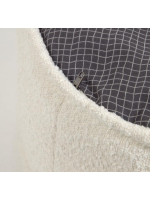 BIORN pouf effet mouton blanc Ø 70 cm