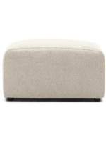 COOL 75x65 cm blu o beige pouf in tessuto