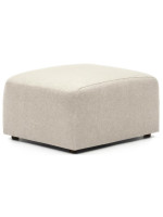 COOL 75x65 cm pouf en tissu bleu ou beige