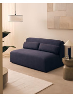 COOL 150 cm blue or beige 2 seater sofa module in fabric