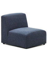 COOL fauteuil ou module 75 cm bleu ou beige en tissu