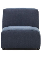 COOL fauteuil ou module 75 cm bleu ou beige en tissu