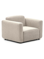 COOL fauteuil ou module bleu ou beige en tissu