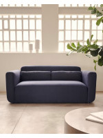 COOL blue or beige 2 seater sofa in fabric