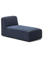 COOL module chaise longue 75x152 cm bleu ou beige en tissu