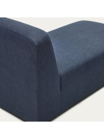 COOL module chaise longue 75x152 cm bleu ou beige en tissu