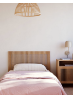 BOMBER single headboard in solid oak wood