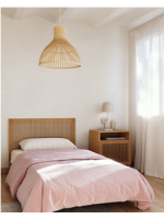 BOMBER single headboard in solid oak wood