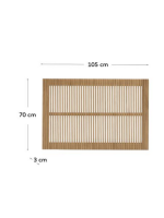 BOMBER single headboard in solid oak wood