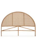 DONDO testata letto matrimoniale da 158 cm in rattan naturale design rustico coloniale