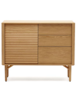 LANIA 105x45 sideboard in solid natural oak wood design home living