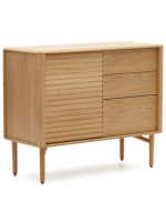 LANIA 105x45 Sideboard in massivem Eichenholz natur Design Wohnen