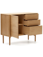 LANIA 105x45 Sideboard in massivem Eichenholz natur Design Wohnen