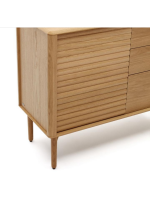 LANIA 105x45 Sideboard in massivem Eichenholz natur Design Wohnen